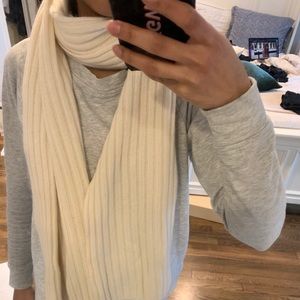 Cream J.Crew Cashmere Scarf